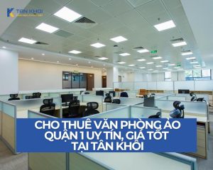 Cho thuê văn phòng ảo quận 1 uy tín, giá tốt tại Tân Khôi