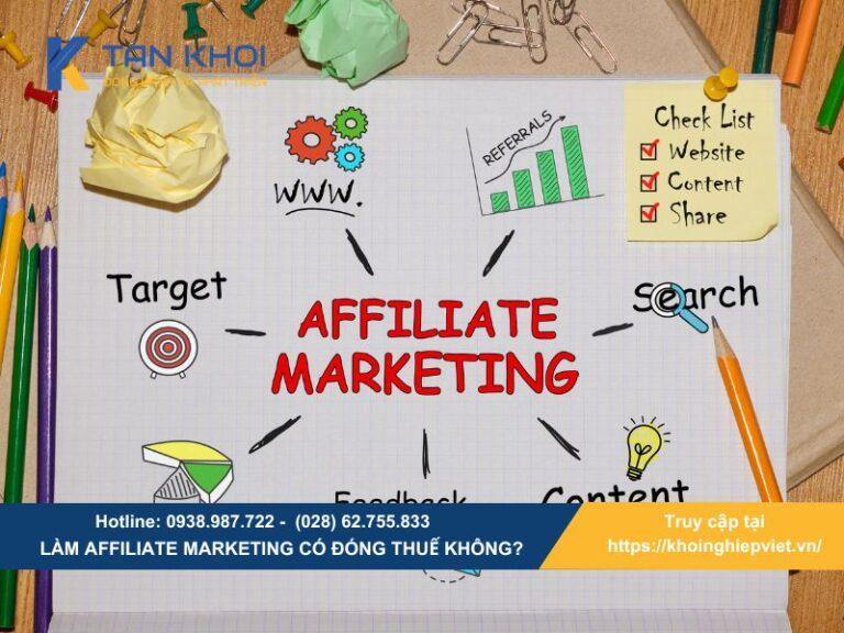 Làm affiliate marketing có đóng thuế không?