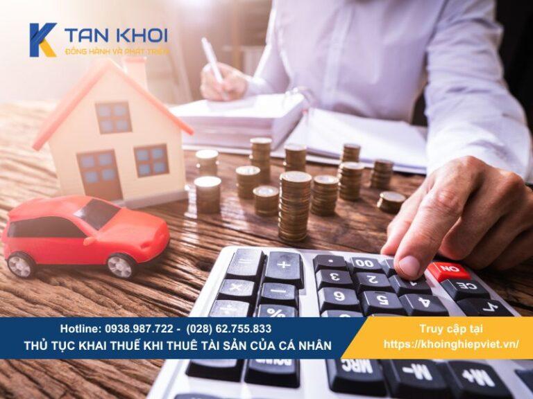 Thủ tục khai thuế khi thuê tài sản của cá nhân